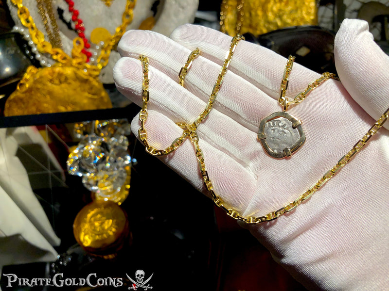 Mexico 1/2 Real 1715 "Dated! Year of the Fleet!!" 18kt Bezel 22