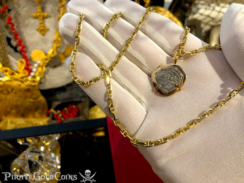 Mexico 1/2 Real 1715 "Dated! Year of the Fleet!!" 18kt Bezel 23