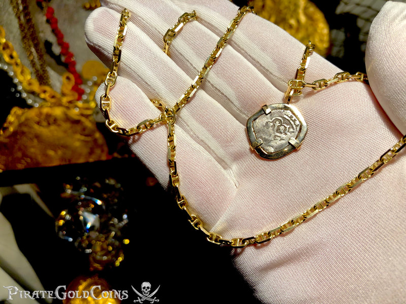 Mexico 1/2 Real 1715 "Dated! Year of the Fleet!!" 18kt Bezel 17