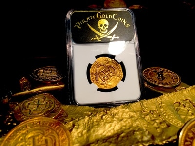 Spain  4 Escudos  1556-98  "Incredible Strike & Toning"  NGC 45 7