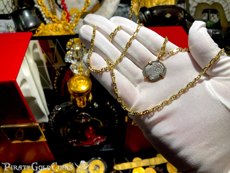 Mexico 1/2 Real 1715 "Dated! Year of the Fleet!!" 18kt Bezel 26