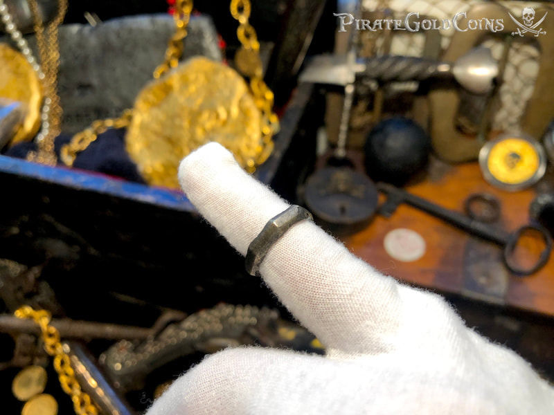 Authentic 1715 Fleet Shipwreck Ring (Bronze) Size 6 Pirate Gold Coins 6