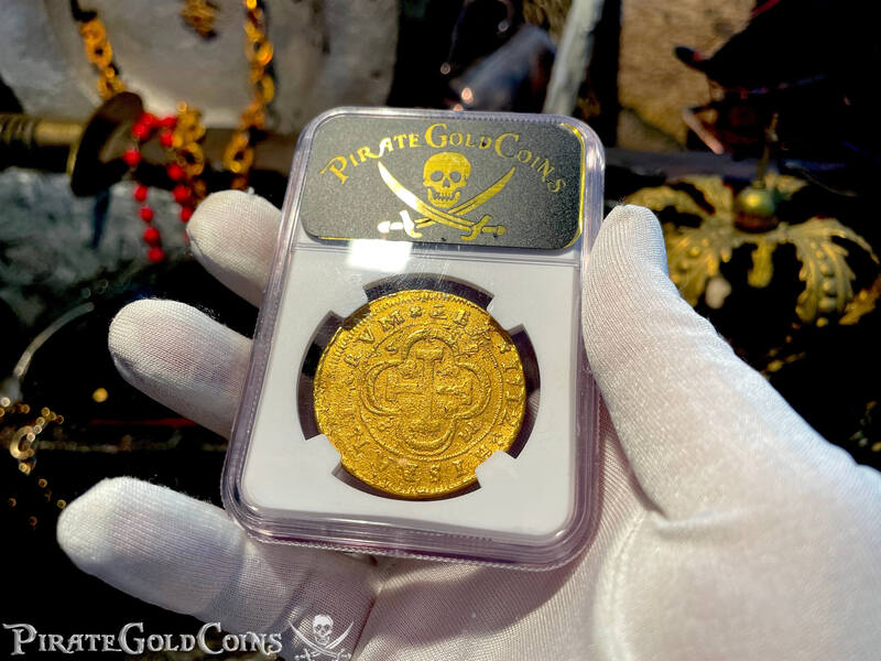 Spain 8 Escudos 1712 "Designated From the 1715 Fleet Shipwreck" NGC 15