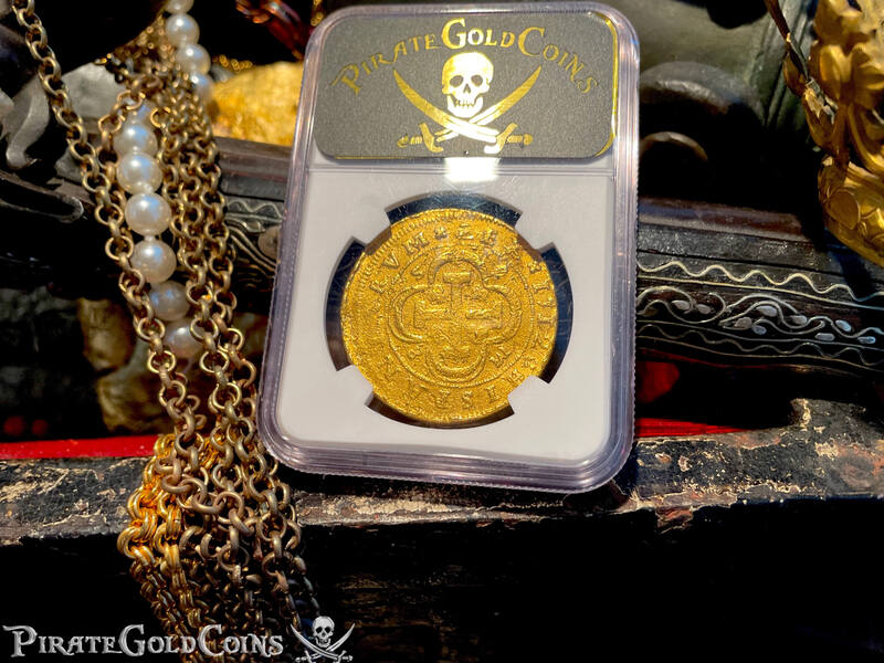 Spain 8 Escudos 1712 "Designated From the 1715 Fleet Shipwreck" NGC 23