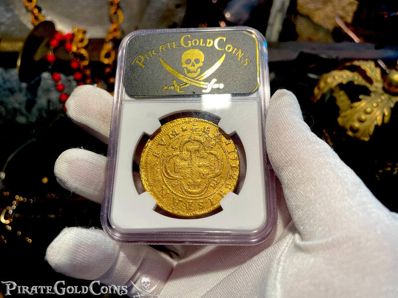 Spain 8 Escudos 1712 "Designated From the 1715 Fleet Shipwreck" NGC 40