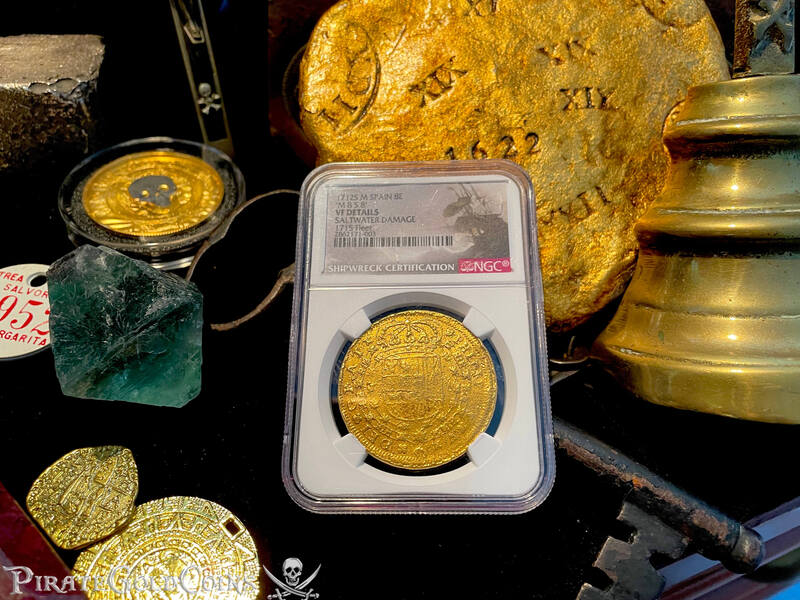 Spain 8 Escudos 1712 "Designated From the 1715 Fleet Shipwreck" NGC