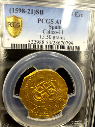 Spain 4 Escudos "Philip III" 1598-1621 PCGS 53 7