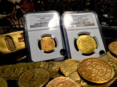Mexico 1715  "Full Date - 1715 Plate Fleet Shipwreck"  NGC 62 17