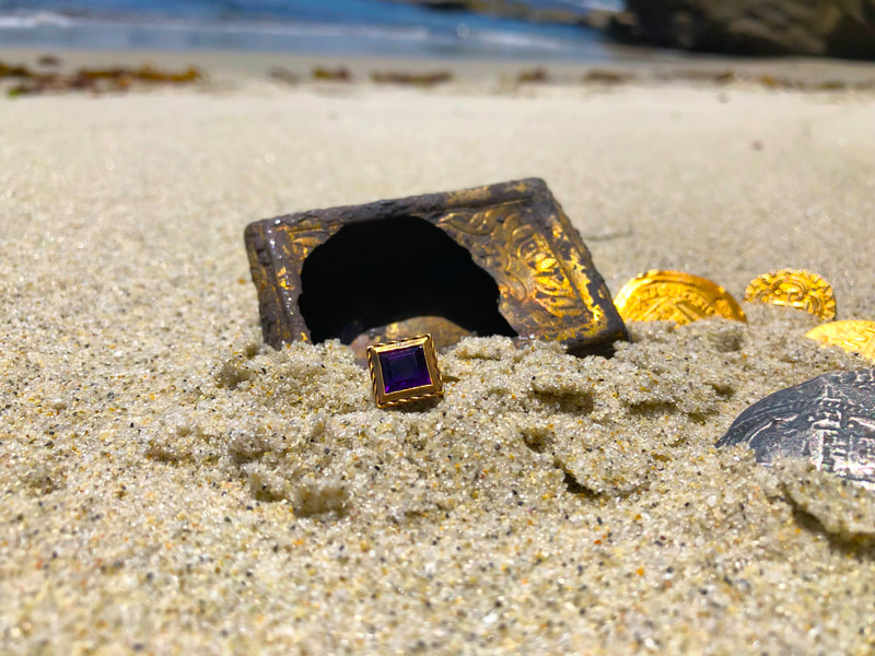 Pirate Gold Coins Treasures of the Earth - Amethyst Ring 9