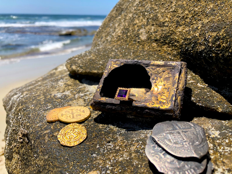 Pirate Gold Coins Treasures of the Earth - Amethyst Ring 3