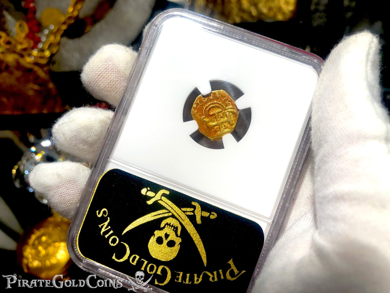 Spain 1 Escudo 1623 "Full Date" NGC 30 Pirate Gold Coins 5