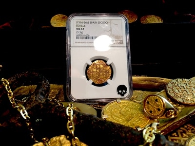 Spain  1 Escudo  1516-56  "Carlos I & Johanna"  NGC 62 5