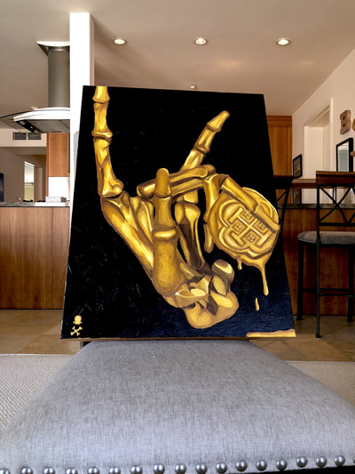 Treasure Paintings by JR Bissell: Golden Hand | JR Bissell 3