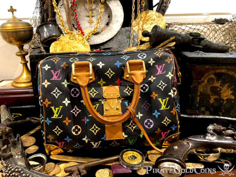 Louis Vuitton Takashi Murakami Speedy 30 Hand Bag Black Monogram Purse 23