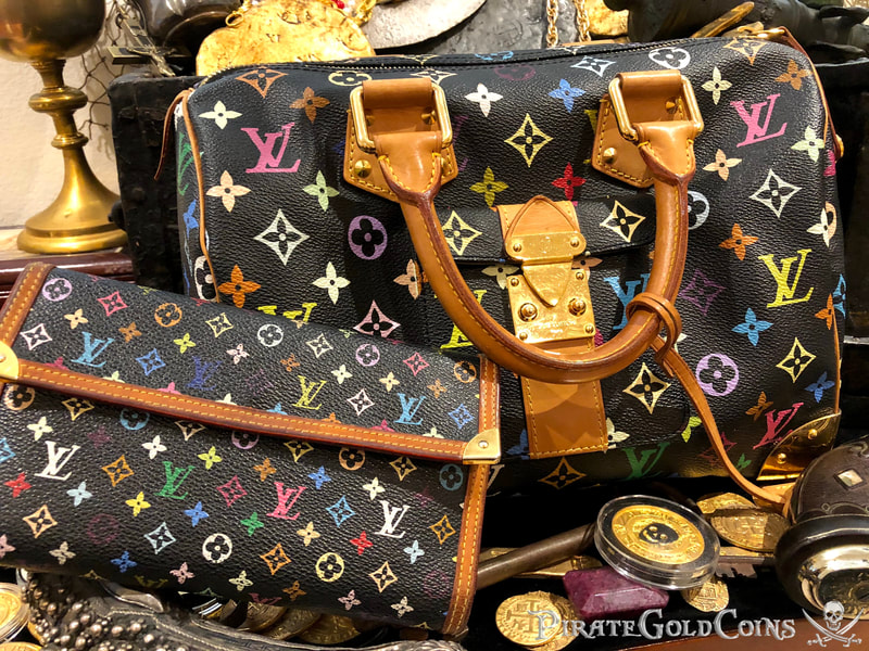 Louis Vuitton Takashi Murakami Speedy 30 Hand Bag Black Monogram Purse 6