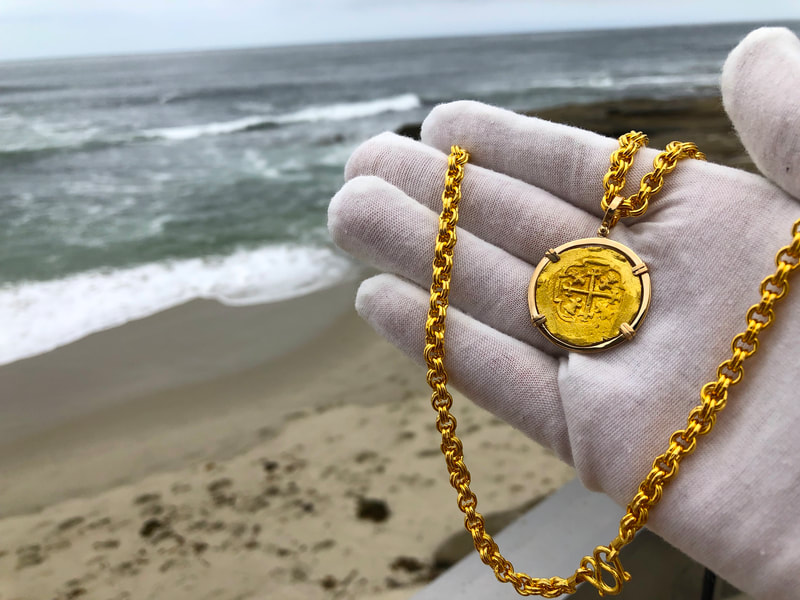 Mexico 4 Escudos 1711 Pendant 13