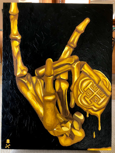 Treasure Paintings by JR Bissell: Golden Hand | JR Bissell 17