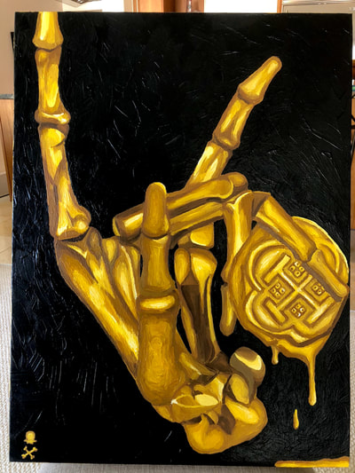 Treasure Paintings by JR Bissell: Golden Hand | JR Bissell 8