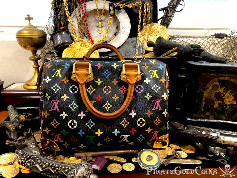 Louis Vuitton Takashi Murakami Speedy 30 Hand Bag Black Monogram Purse 30