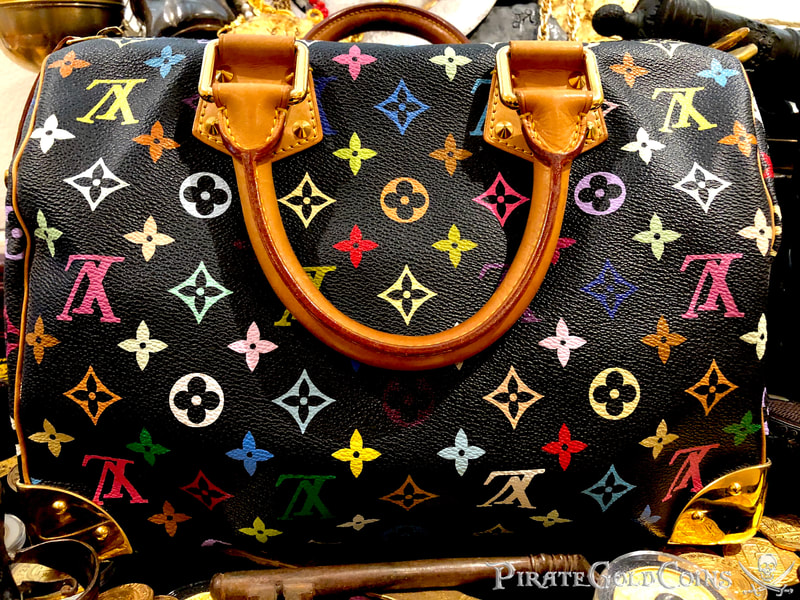 Louis Vuitton Takashi Murakami Speedy 30 Hand Bag Black Monogram Purse 8