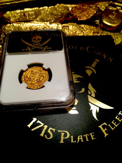 SPAIN 1 ESCUDO  1516-1556 "CARLOS & JOHANNA" GOLD COB DOUBLOON COIN ~ NGC MS 63 ~ ! 4