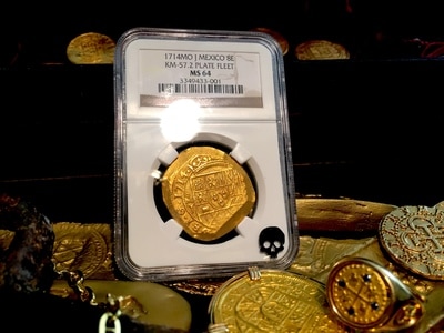 Mexico  8 Escudos  1714  "Finest 1714 Known for All"  NGC 64 6