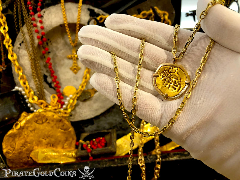 Spain 2 Escudos 1617 "Dated!" in 18kt Bezel Pirate Gold Coins Treasure Jewelry 9