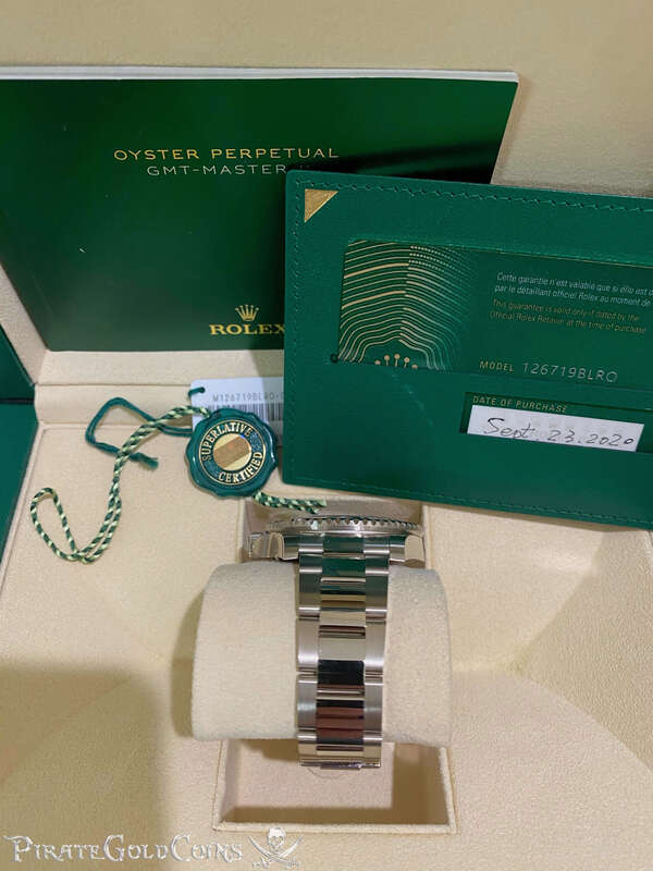 Brand New White Gold 2020 GMT- Master II Rolex Oyster Perpetual 9