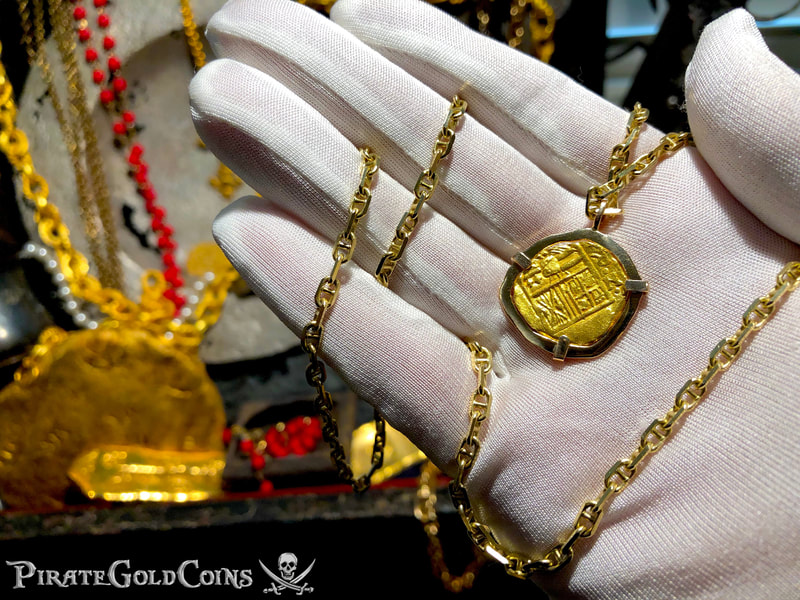 Colombia 2 Escudos 1667-93 Pendant Jewelry Treasure 7