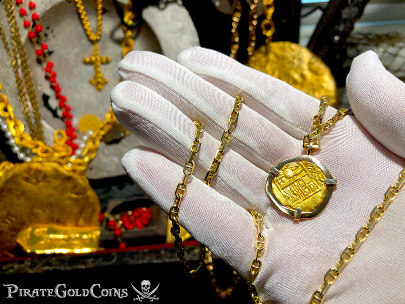 Colombia 2 Escudos 1667-93 Pendant Jewelry Treasure 9