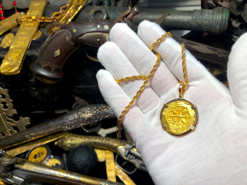 Mexico 4 Escudos 1711 Pendant 12