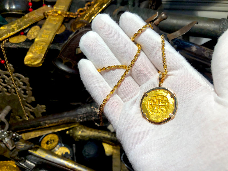 Mexico 4 Escudos 1711 Pendant 14