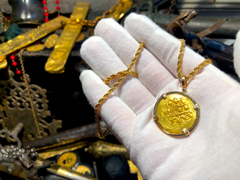 Mexico 4 Escudos 1711 Pendant 22