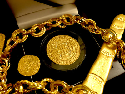 Mexico  "Royal with Diamonds"  1715 Plate Fleet Shipwreck 4