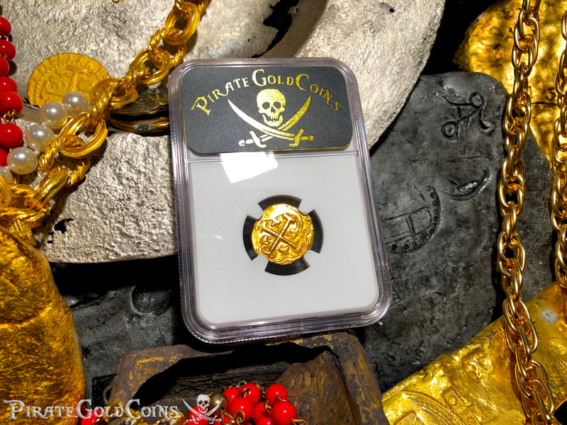 Colombia 2 Escudos 1667-93 "Charles II- 1715 Fleet Shipwreck" NGC 58 8