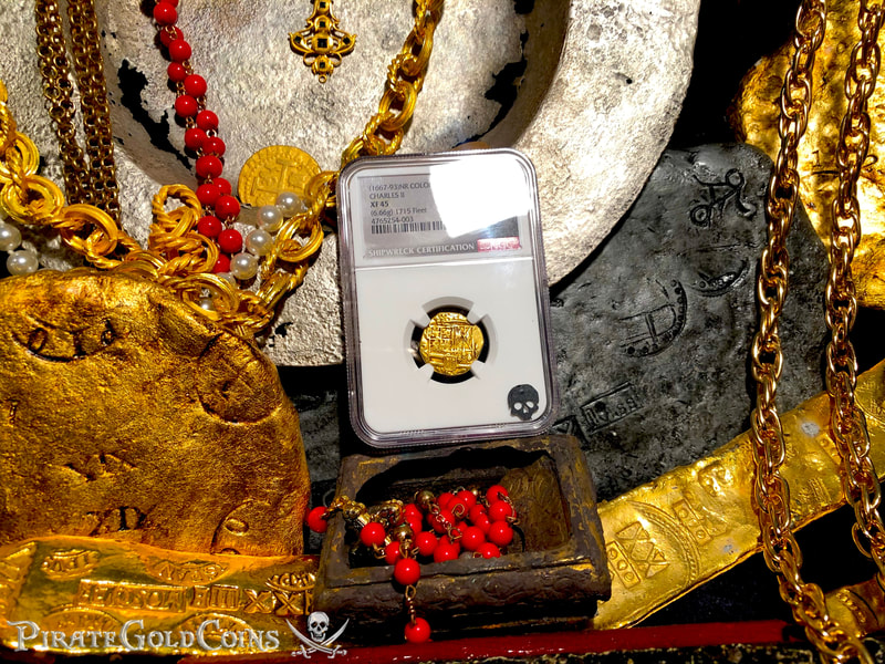 Colombia 2 Escudos 1667-93 "1715 Fleet Shipwreck" NGC 45 4