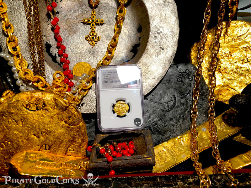 Colombia 2 Escudos 1667-93 "1715 Fleet Shipwreck" NGC 45 8