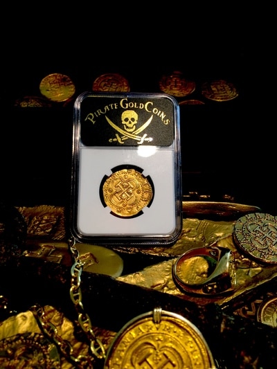 Spain  2 Escudos  1556-98  "Full Crown"  NGC 62 8