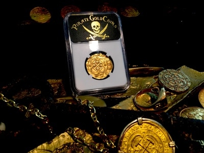 Spain  2 Escudos  1556-98  "Full Crown"  NGC 62 9