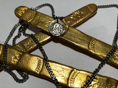 Roman Imperatorial "Full Caesar" Elephant 44BC Pendant Jewelry 2