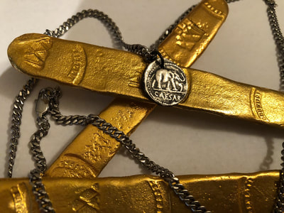 Roman Imperatorial "Full Caesar" Elephant 44BC Pendant Jewelry 3