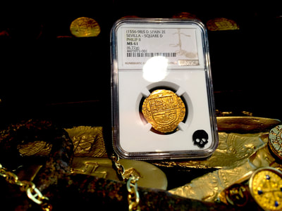 Spain  2 Escudos  1556-98  "Excellent Details"  NGC 61 3