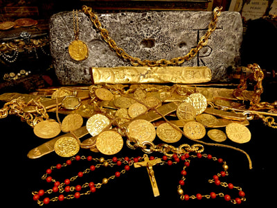 Red Coral & Gold Rosary from '1715 Plate Fleet Shipwreck' 11