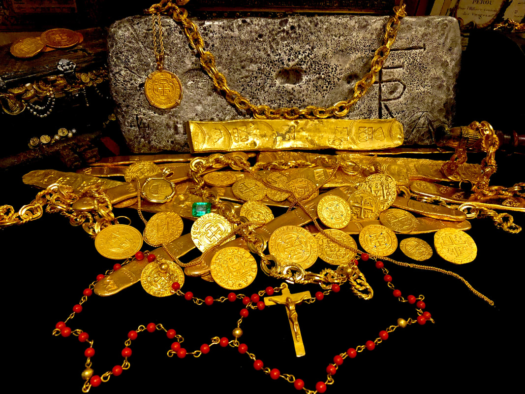 Red Coral & Gold Rosary from '1715 Plate Fleet Shipwreck'
