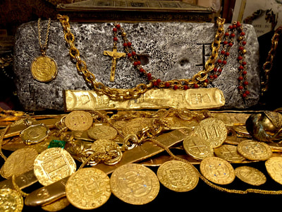 Red Coral & Gold Rosary from '1715 Plate Fleet Shipwreck' 19
