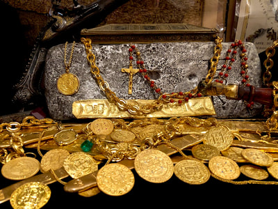 Red Coral & Gold Rosary from '1715 Plate Fleet Shipwreck' 30