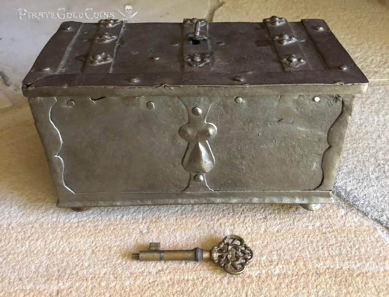 Silver Nuremberg Treasure Chest 1600's Steel Armada Box 2