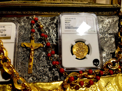 Red Coral & Gold Rosary from '1715 Plate Fleet Shipwreck' 12