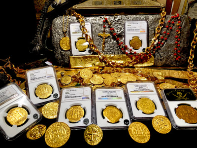 Mexico 1715  "Full Date - 1715 Plate Fleet Shipwreck"  NGC 62 9