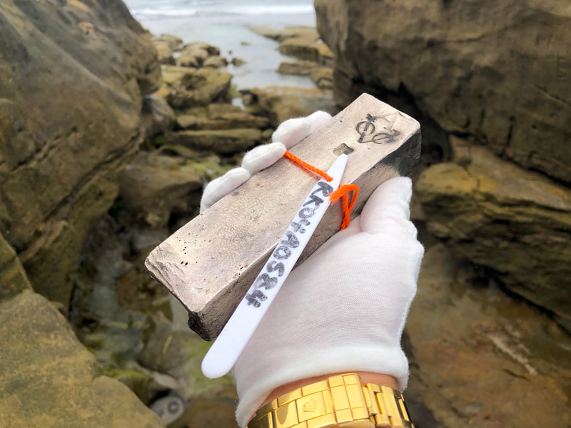 Dutch East India Trading Co Shipwreck Treasure Bar 1739 VOC 10